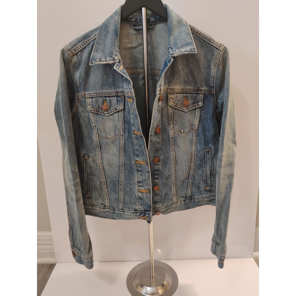 Gap Jeans 1969 LIMITED EDITION Denim‎ Blue JEAN JACKET long sleeve Woman's  Med